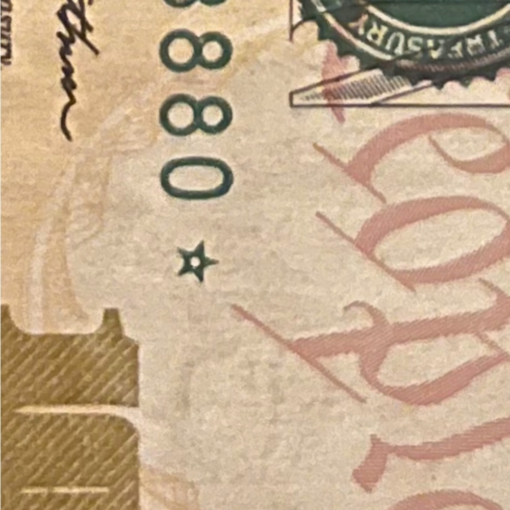 10.00 dollar star note.